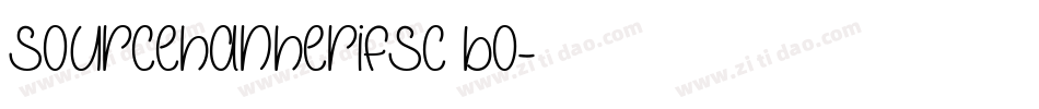 sourcehanherifsc bo字体转换
